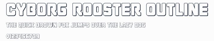 Cyborg Rooster Outline預覽圖