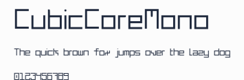 CubicCoreMono預覽圖