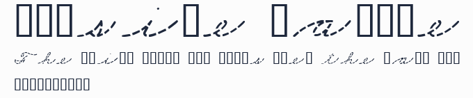 Cursive Sample預覽圖