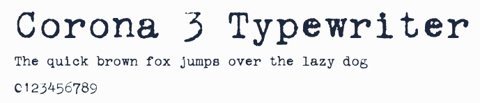 Corona 3 Typewriter預覽圖