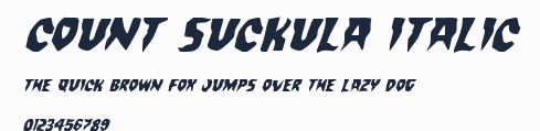 Count Suckula Italic預覽圖