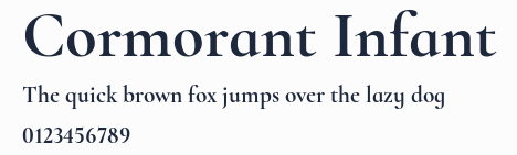Cormorant Infant預覽圖