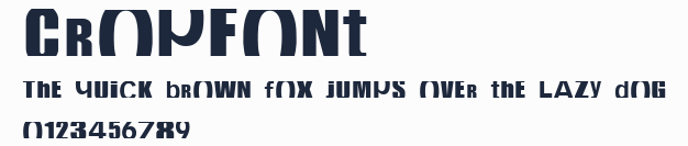 CropFont預覽圖