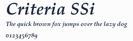 Criteria SSi預覽圖