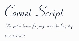 Cornet Script預覽圖