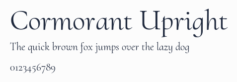 Cormorant Upright預覽圖