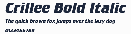Crillee Bold Italic預覽圖