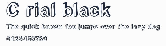 C rial black預覽圖