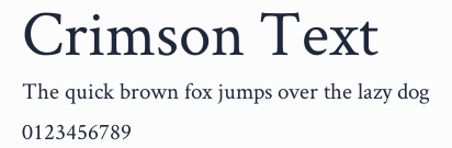 Crimson Text預覽圖