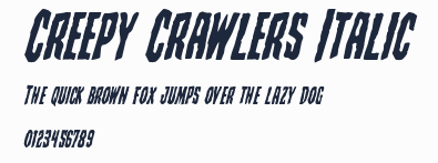 Creepy Crawlers Italic預覽圖
