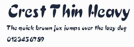 Crest Thin Heavy預覽圖