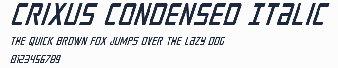 Crixus Condensed Italic預覽圖