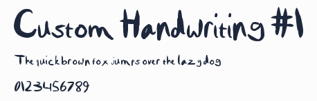 Custom Handwriting #1預覽圖