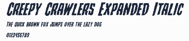 Creepy Crawlers Expanded Italic預覽圖