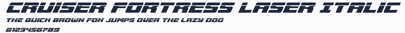 Cruiser Fortress Laser Italic預覽圖