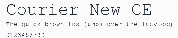 Courier New CE預覽圖