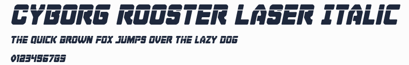 Cyborg Rooster Laser Italic預覽圖