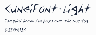 CuneiFont-Light預覽圖