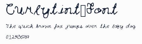Curlytint_Font預覽圖