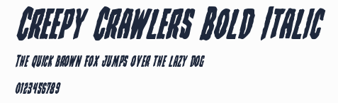 Creepy Crawlers Bold Italic預覽圖