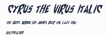 Cyrus the Virus Italic預覽圖
