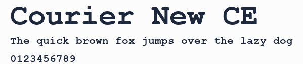 Courier New CE預覽圖