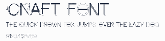 Craft Font預覽圖