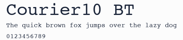 Courier10 BT預覽圖