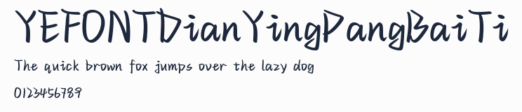 YEFONTDianYingPangBaiTi