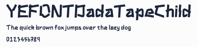 YEFONTDadaTapeChild預覽圖