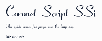 Coronet Script SSi預覽圖