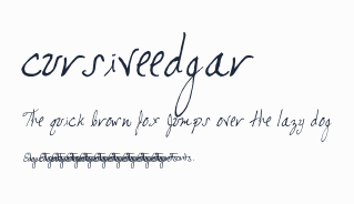 cursiveedgar預覽圖