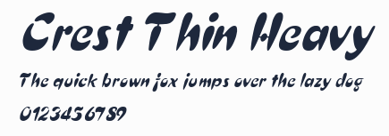 Crest Thin Heavy預覽圖