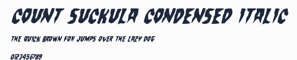 Count Suckula Condensed Italic預覽圖
