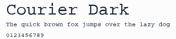 Courier Dark預覽圖