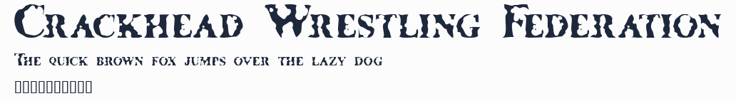 Crackhead Wrestling Federation預覽圖