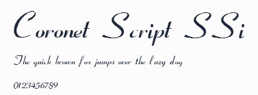 Coronet Script SSi預覽圖