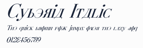 Cyberia Italic預覽圖