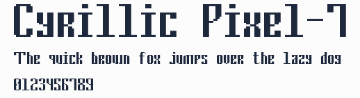 Cyrillic Pixel-7預覽圖