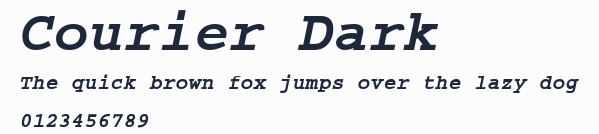 Courier Dark預覽圖