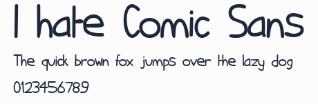 I hate Comic Sans預覽圖