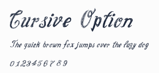 Cursive Option預覽圖