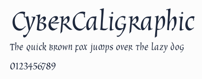 CyberCaligraphic預覽圖