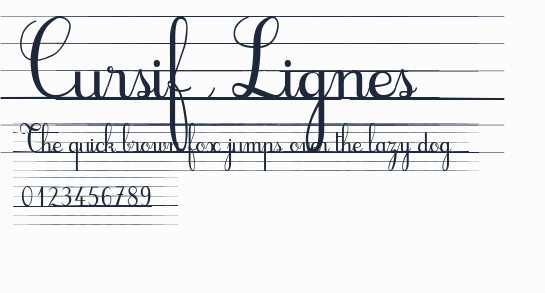 Cursif & Lignes預覽圖