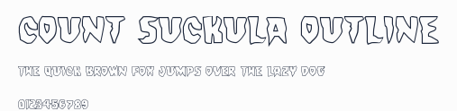 Count Suckula Outline預覽圖