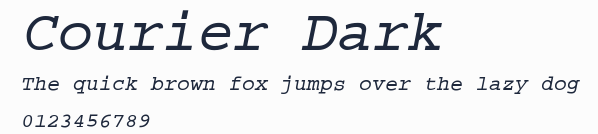 Courier Dark預覽圖