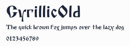 CyrillicOld預覽圖