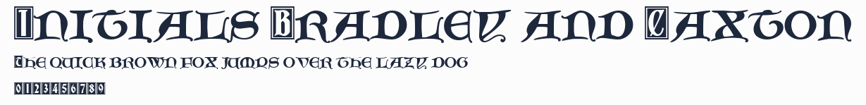 Initials Bradley and Caxton預覽圖
