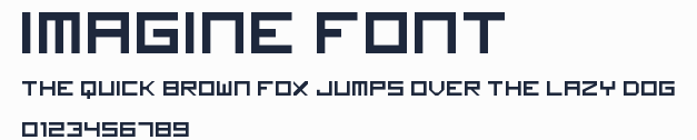 imagine font預覽圖