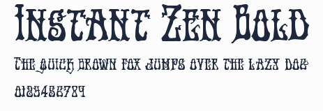 Instant Zen Bold預覽圖